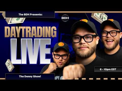 Denny Dollas Show!!! DAYTRADING NASDAQ LIVE ASIA!