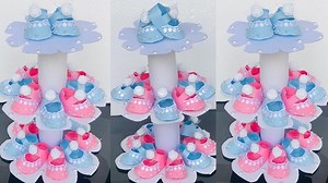 DIY How to Make Simple Paper Baby Booties Favor