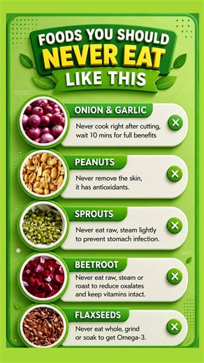 Stop! Never Eat These Foods Like This 🚫 | Healthy Eating Mistakes Explained #healthylifestyle