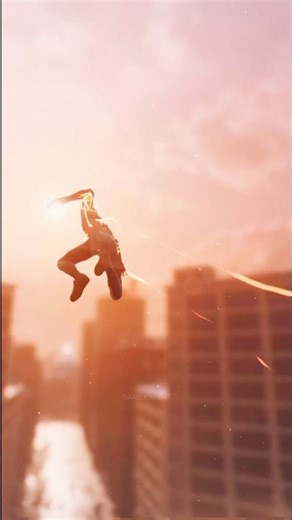 Spider-Man: Thread The Needle off the Train #spiderman #webswinger #milesmorales #gaming