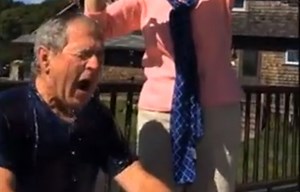 Watch George W. Bush Get Doused for ALS Ice Bucket Challenge