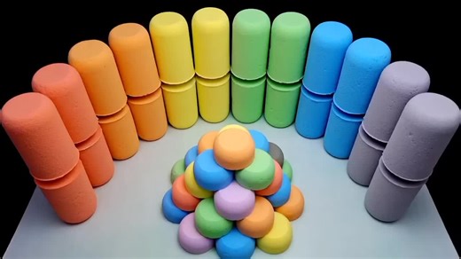 Satisfying Video _ ASMR crunchy rainbow baking soda #asmrbakingsoda #asmrstp #asmrgril #mouthsounds #soothingsleep