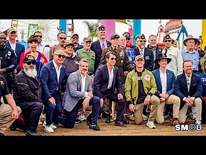 𝗩𝗘𝗧𝗘𝗥𝗔𝗡𝗦 𝗗𝗔𝗬 𝗧𝗥𝗜𝗕𝗨𝗧𝗘: Santa Monica Honors Veterans with Flyover, Awards, and Oath at the Pier