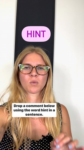 🍬The word “hint” has several meanings, but in the context of our conversation, it means to give a slight or indirect indication of something. It can also mean to suggest something indirectly or in a subtle way. 🧐Here are some examples of how the word “hint” can be used in a sentence: * “She hinted that she was unhappy with her job.” * “The teacher hinted that there would be a pop quiz on Friday.” * “The actor hinted at a possible comeback in a recent interview.” 👇Leave a comment below using t