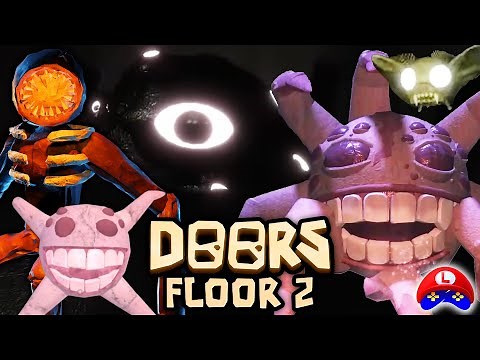 Doors Floor 2 - ALL OFFICIAL ENTITIES in the MINES (full monsters) 👁