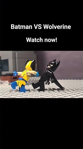 LEGO Batman VS Wolverine stopmotion fight