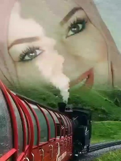 Vintage Steam Train Journey Through Scenic Countryside