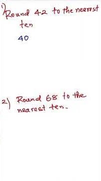 Rounding Numbers to the Nearest Ten | Easy Examples #maths #algebra