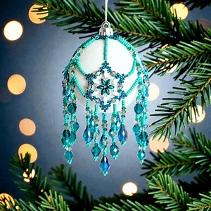 Emerald Forest Beaded Ornament Cover Tutorial – DIY Beading Pattern (PDF) - Etsy Canada