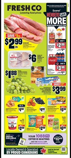 Flyers for FreshCo Valid from January 22 to 28, 2026🛒🎯 https://www.flyers-on-line.com/freshco #FreshCo #Savings #Promotions | Flyers Online