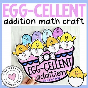 Easter Math | Spring Addition Craft Activity | Easter Addition Activities