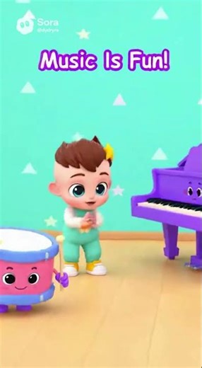 Music Instruments for Toddlers 🥁🎹🎸 | Learn Sounds & Rhythm #Kids #Shorts