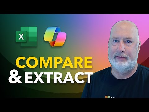 Copilot in Excel: Extracting Unique Names from Two Lists