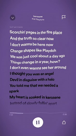 Kid Neptune Kerosene Lyrics Video
