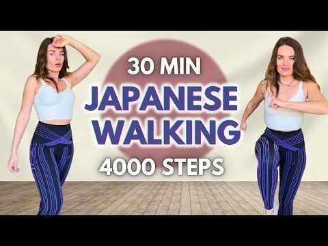 30 MIN JAPANESE WALKING 4000 STEPS: Standing Workout for Weight Loss