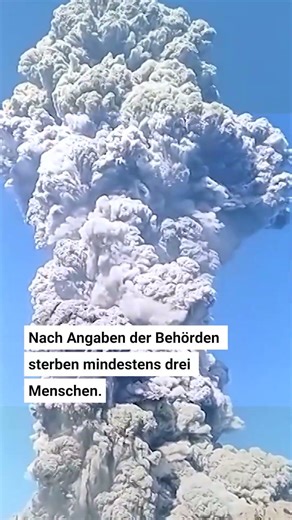 Touristen fliehen vor riesiger Aschewolke