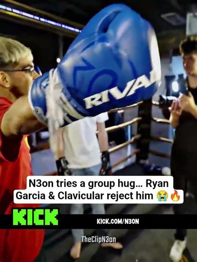 N3on tries a group hug… Ryan Garcia & Clavicular reject him 😭🔥 #n3on