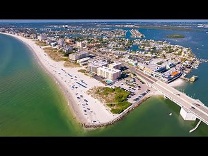 Madeira Beach FLORIDA. Best Place to Visit. John's Pass Village & Boardwalk. Walking Tour 4K