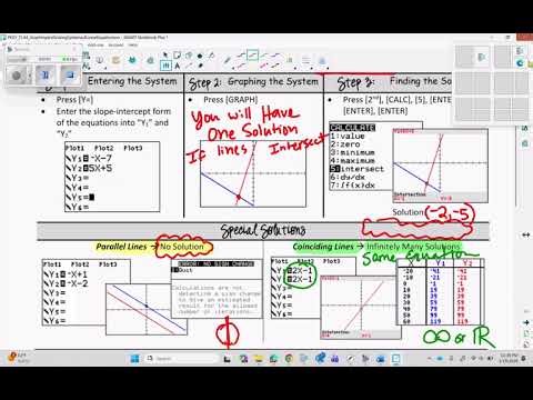 Solving Systems by Graphing Calculator