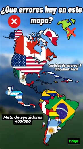 DиB | Identifica los tres errores que hay en este mapa #geography #mapping | Instagram