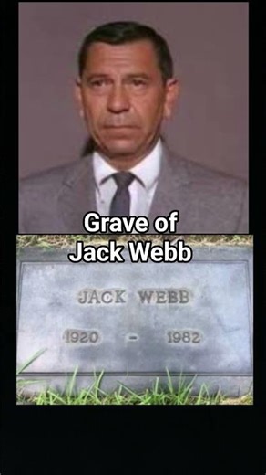 Grave of Jack Webb #tv #tvshow #dragnet