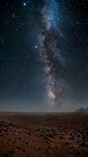 What Does the Night Sky on Mars REALLY Look Like? 🌌🔴 #Shorts #Mars #NASA #Space