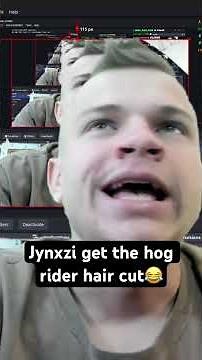 Jynxzi gets the hog rider hair cut 😂 #jynxzi #jynxzifunny #funny