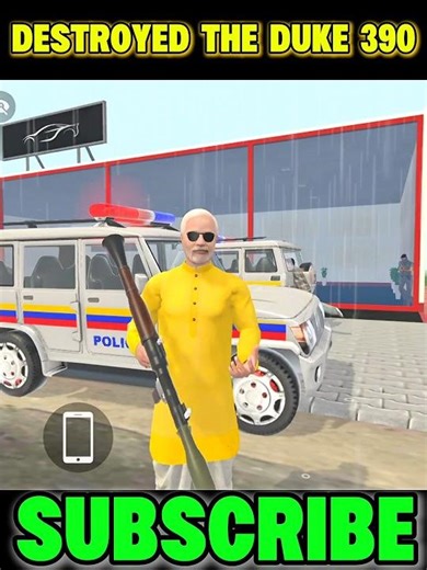 destroyed the Duke 390 !! challenge Indian theft auto simulator #trending #gaming !! 🤯