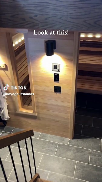 This indoor sauna is ✨ perfect ✨ We custom designed and installed this project for our client. The sauna is roughly 7’x8’ crafted from western red Cedar, with an EOS Saunas electric heater 🔥 #sauna #customsauna #saunadesign #saunatok #modernsauna #saunatherapy #hotcoldtherapy #homesauna #indoorsauna #basementsauna #homedesign