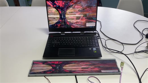 Ultra-wide 19 Inch LCD Display IPS 1920*360 Stretched Bar Screen Digital Signage Cosmetic Store Advertising Display Screen