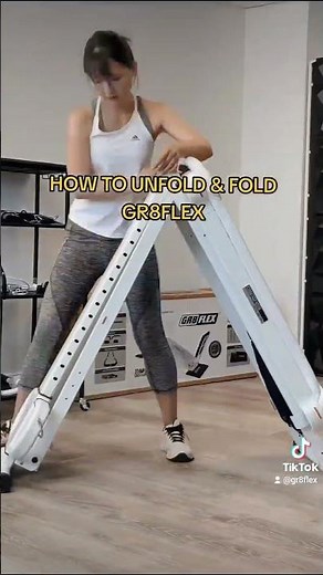 GR8FLEX is easy to fold and unfold. It only takes a few seconds! 💪 #fitmom #workoutathome #gr8flex