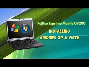 Fujitsu Esprimo Mobile U9200: Windows XP & Vista Dualboot on SSD (Retro Laptop Setup) 💻