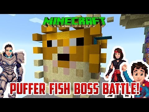 Minecraft PUFFER FISH BOSS BATTLE