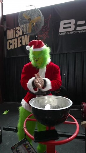 2000lb club in under a minute as the grinch 😂😂 #fyp #powerlifting #foryoupage #deadlift #squat