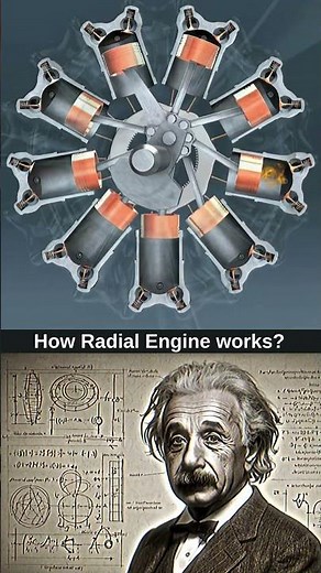 Aircraft Radial Engine Cylinders Mechanism