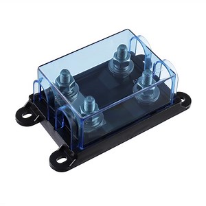[Hot Item] 2p Double Dual Vehicle Automobile Bolt Down Mega Fuse Holder Box Block
