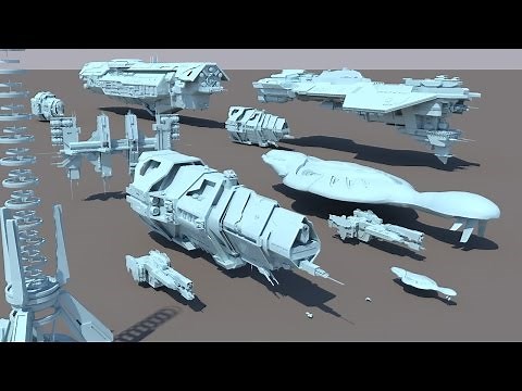 Halo STARSHIPS in perspective - 3D