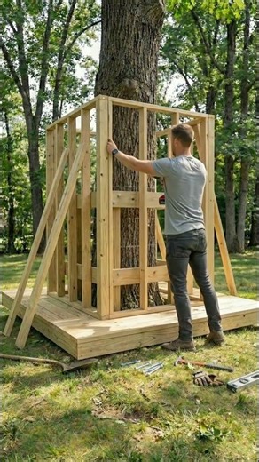 Modern Treehouse Build: DIY Backyard Transformation 🏡