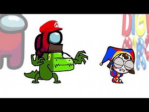 Mini Crewmate Kills The Amazing Digital Circus Ep 8: hjsakldfhl Characters | Among Us