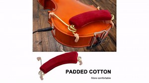 Bnineteenteam Violin Shoulder Rest,Adjustable Violin Fiddle Shoulder Rest Violin Rest Pad for 3/4 4/4 Size Performance Accessory