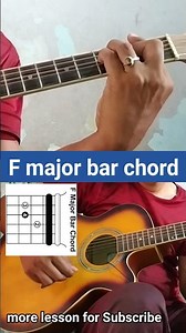 f major bar chord practices #easy #short #trending #guitartutorial
