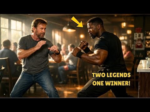 LEGENDS CLASH IN A RESTAURANT! CHUCK NORRIS VS MICHAEL JAI WHITE!