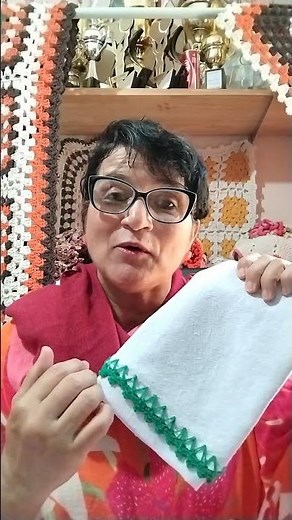 How to make dishcloths with crochet hems