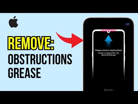 Please Remove Obstructions Grease or Opaque Flim May Block infrared Rays