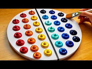 Mind Blowing EASY Abstract Acrylic Painting Tutorial for Beginners 🌈