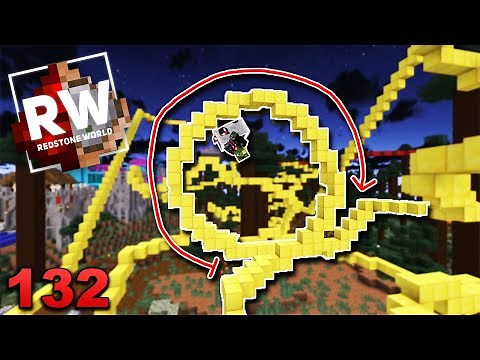 A REAL LOOPING ROLLER COASTER in Minecraft?! - RW Amusement Park #132