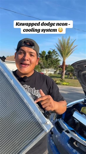 Irving cz on Instagram: "Cooling system now done #fyp #coolant #hose #radiator #neon"