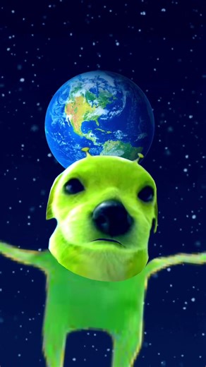 Toby roasting alien dog