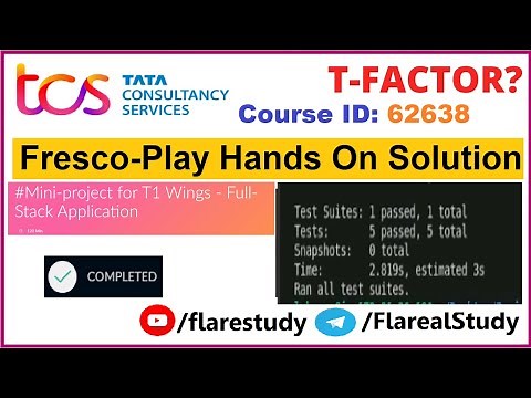 Wings 1 T1 Full Stack HandsOn 62638 MERN Stack| ‪@flareStudy‬ #digital #tcs #wings1 #mernstac