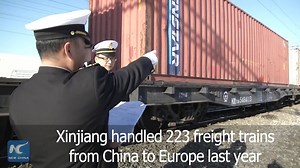 32K views · 846 reactions | New freight train service is available between Horgos of China's Xinjiang and Kazakhstan's Almaty, helping cut travel time by 10 hours | China Xinhua News | Facebook